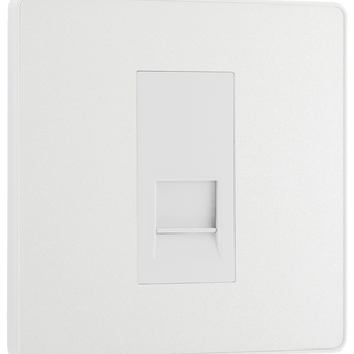 BG Evolve Pearl White Single Secondary Telephone Socket - PCDCLBTS1W