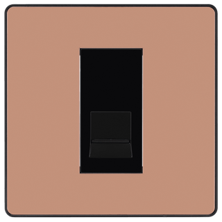 BG Evolve Polished Copper Single Master Telephone Socket - PCDCPBTM1B