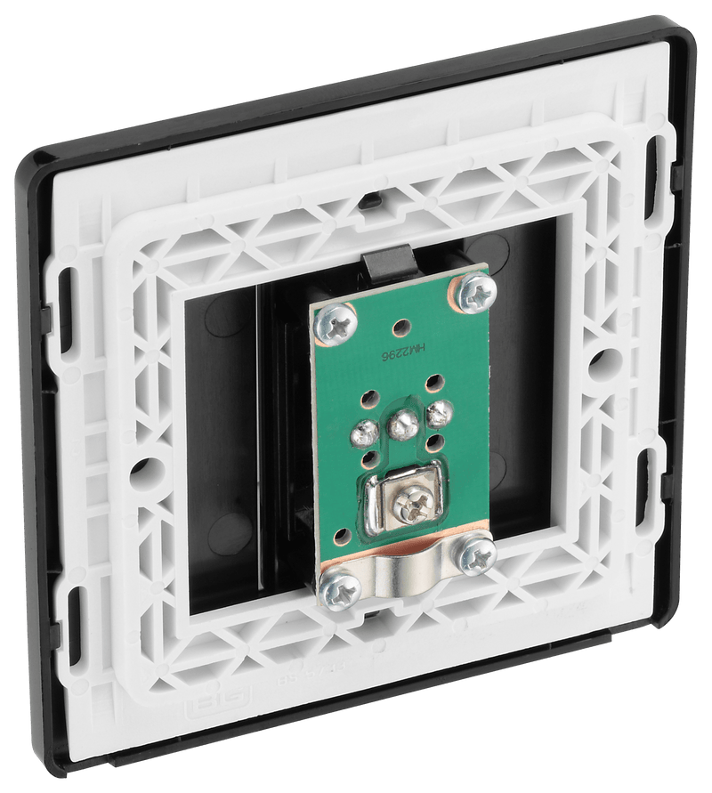 BG Evolve Matt Grey Single Socket for TV/FM Co-Axial Aerial Connection - PCDMG60B, Image 5 of 6