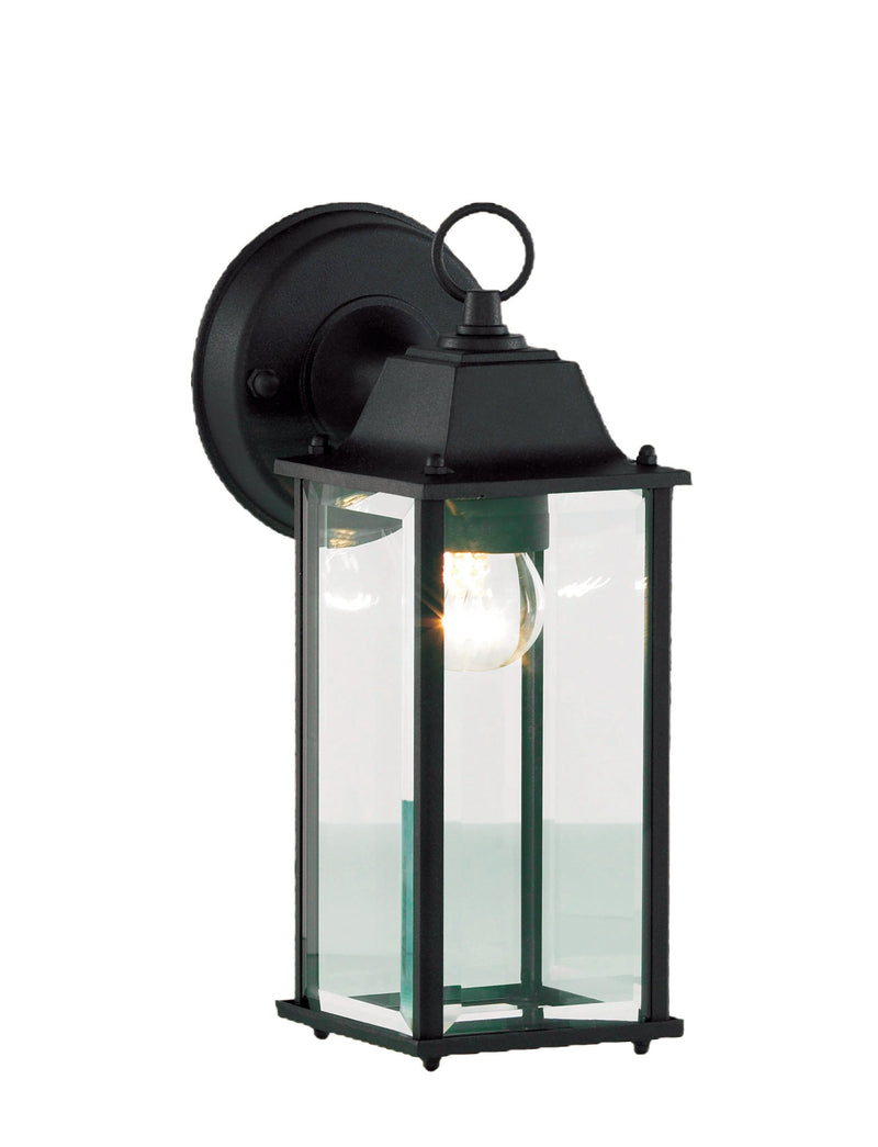 Forum Ceres Bevelled Glass E27 Lantern - Black - ZN-20955-BLK, Image 1 of 1