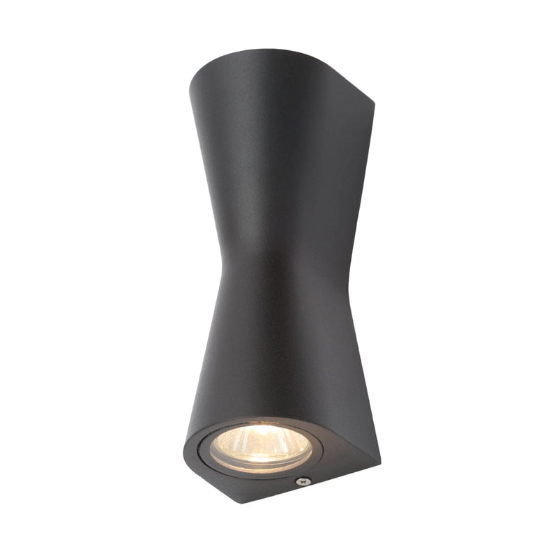 Forum Lighting Skye Double Cone GU10 Up/Down Wall Light - Black - ZN-29347-BLK, Image 1 of 1