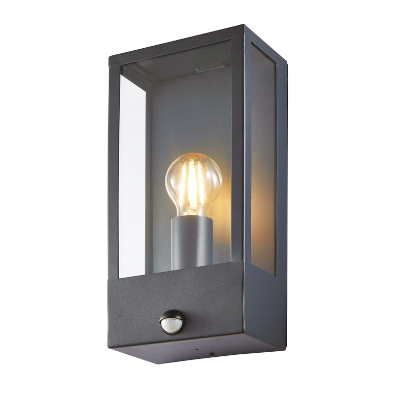 Forum Minerva Outdoor box Lantern with PIR IP44 - Anthracite - ZN-32070-ANTH, Image 1 of 1