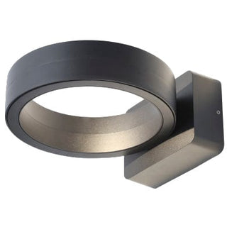 Forum Kitt 16W LED Halo Wall Light IP65 - Black - ZN-35739-BLK