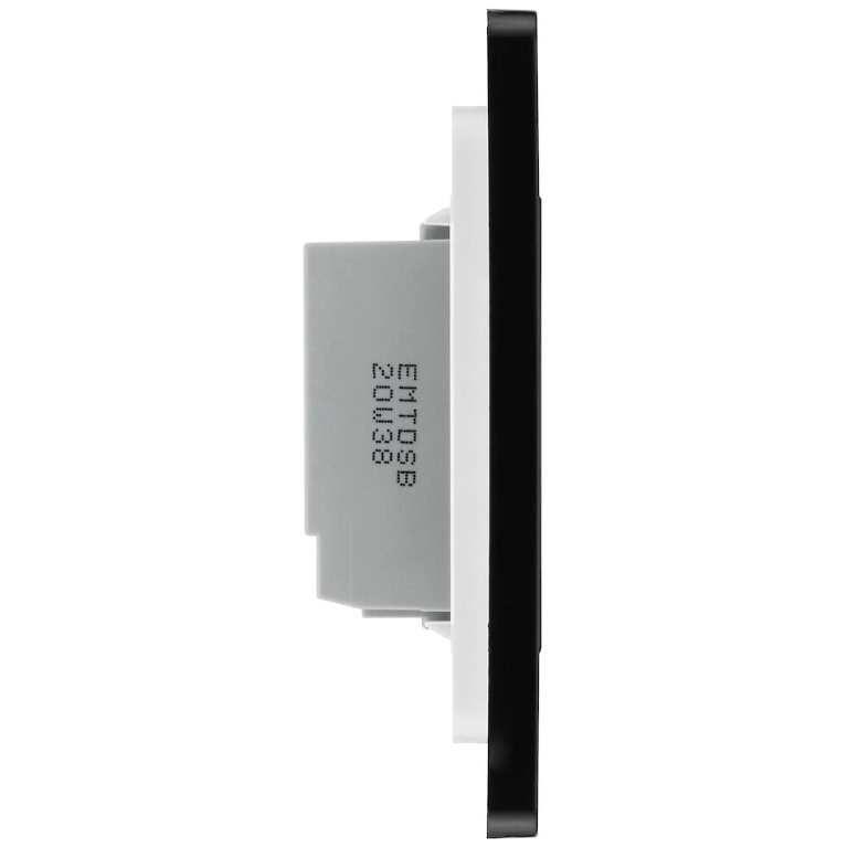 BG Evolve Matt Grey 200W Single Touch Dimmer Switch 2-Way Secondary - PCDMGTDS1B, Image 2 of 3