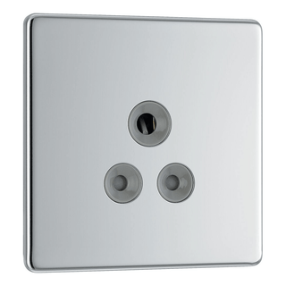 BG Flat Plate Polished Chrome Gr 5A Unswitched Skt Round Pin - FPC29G