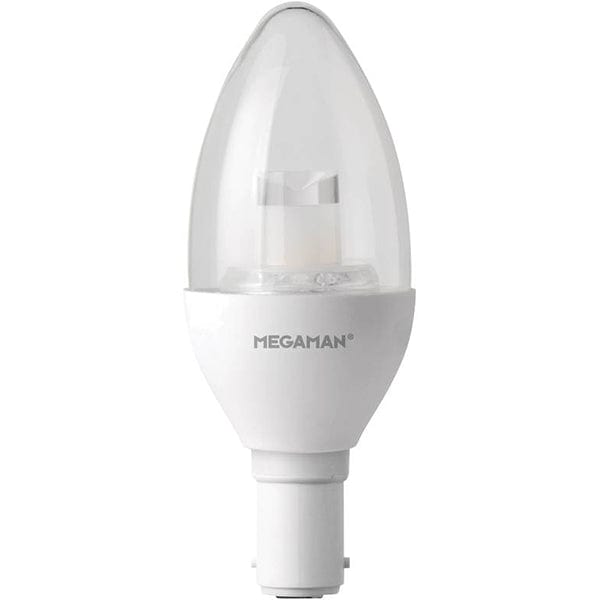 Megaman 6W LED B15 SBC Candle Warm White Dim-to-Warm - 143709, Image 1 of 1