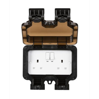 Knightsbridge Smart IP66 13A 2G Outdoor Socket - OP9KW