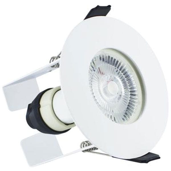 Integral Evofire Fire Rated Downlight 70Mm Cutout Ip65 White Round +Gu10 Holder & Insulation Guard - ILDLFR70D003, Image 1 of 1