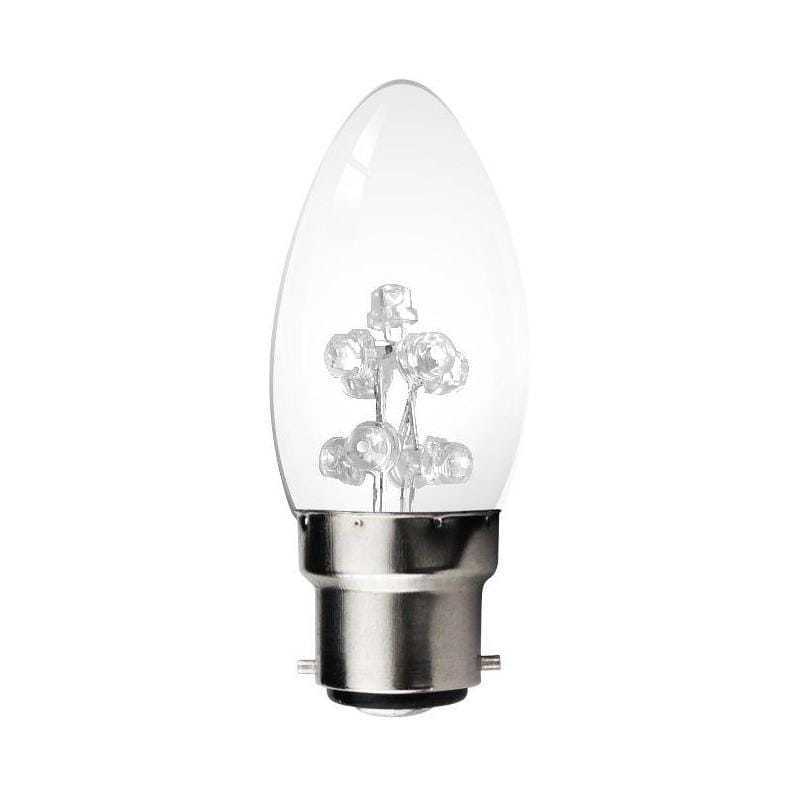 Kosnic 1W LED E14/SES Candle Warm White - KSTR01CND/E14-827
