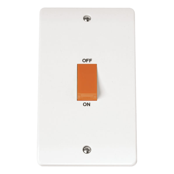 Click Scolmore Mode 2 Gang Rocker Switch Polar White - CMA202, Image 1 of 1