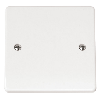Click Scolmore Mode 1 Gang Blanking Plate Polar White - CMA060