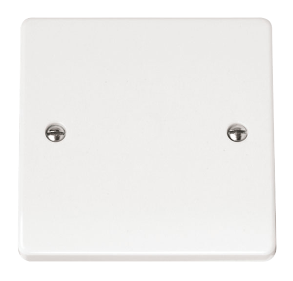 Click Scolmore Mode 1 Gang Blanking Plate Polar White - CMA060, Image 1 of 1