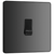 BG Evolve Black Chrome Single Press Switch 10A - PCDBC14B