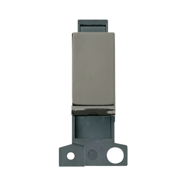 Click Scolmore MiniGrid 10A 3 Position Retractive Switch Ingot Module Black Nickel - MD075BN, Image 1 of 1