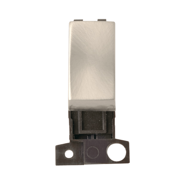 Click Scolmore MiniGrid 10A 2 Way Ingot Module Satin Chrome - MD002SC, Image 1 of 1