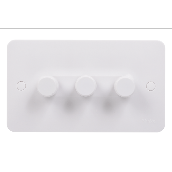 Schneider LWM 3G 2W Universal 250W/VA Dimmer - White - GGBL6032CS, Image 1 of 1