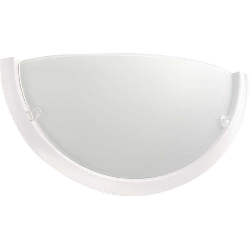 Philips My Living (Circle) E27 Half Moon Wall Light Frosted Glass 91