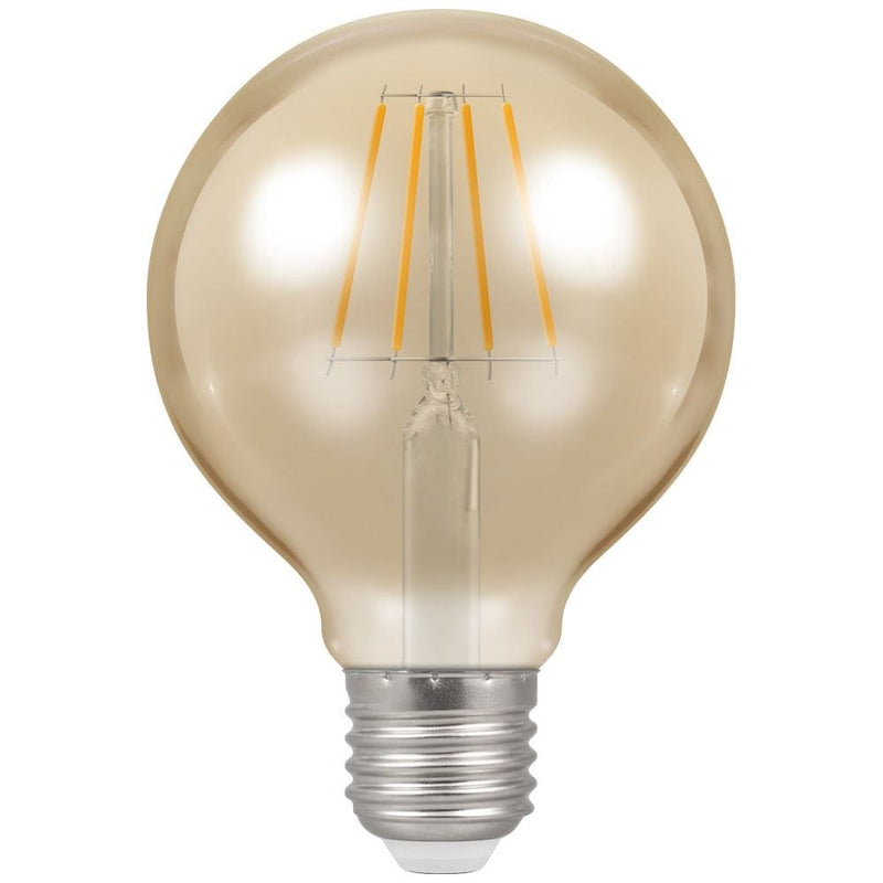 Crompton LED Globe G80 Filament Antique 5W Dimmable 2200K ES-E27 - CROM4276, Image 1 of 1