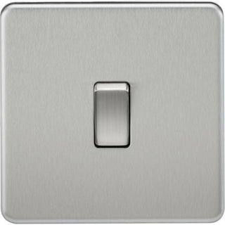 MLA Knightsbridge 10AX 1 Gang 2-Way Switch Brushed Chrome - SF2000BC
