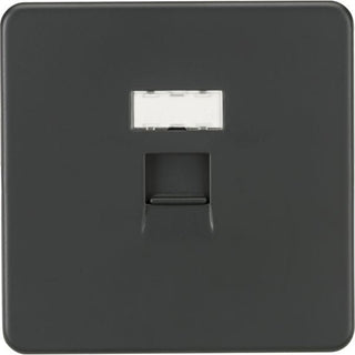 Knightsbridge Screwless RJ45 network outlet - Anthracite - SFRJ45AT