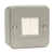 Click Scolmore Essentials Metal Clad 2 Gang 2 Way 10A Switch - CL012