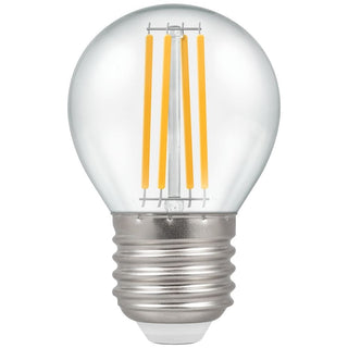 Crompton LED Round Filament Clear 6.5W 2700K ES-E27 - CROM12806
