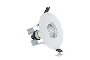 Integral Evofire IP65 Round white 70-100mm cutout Downlight with GU10 Holder & Insulation Guard - ILDLFR70D013, Image 1 of 1