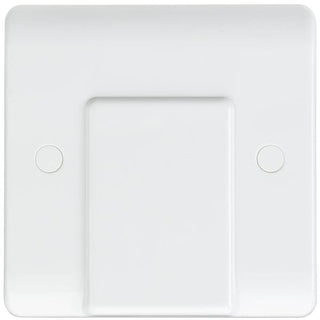 Knightsbridge Curved Edge 20A Flex Outlet Plate - White - CU8342