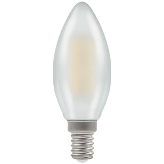 Crompton LED Candle Filament Dimmable Pearl 5W 2700K SES-E14 - CROM7208
