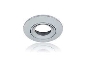 LUXFIRE FIRE RATED TILTABLE DOWNLIGHT POLISHED CHROME BEZEL - ILDLFR92C011, Image 1 of 1