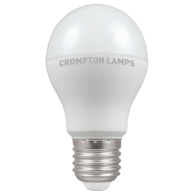 Crompton LED GLS ES E27 Thermal Plastic Dusk till Dawn 9.5W - Warm White, Image 1 of 1