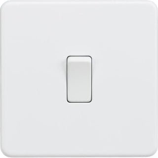 Knightsbridge Screwless 20A 1G DP Switch - Matt White - SF8341MW