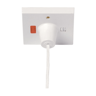 Click Scolmore Essentials 50A Double Pole Pull Switch With On/Off & Neon - PRW211