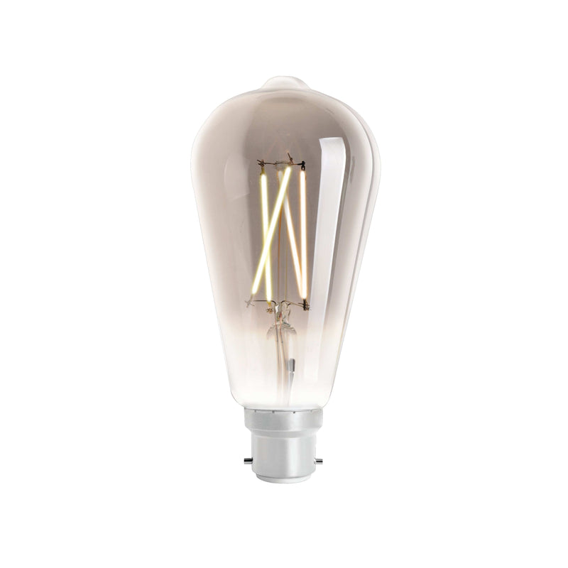4Lite WiZ Connected SMART LED WiFi Filament Bulb ST64 Clear Smoky - 4L1-8011, Image 1 of 9