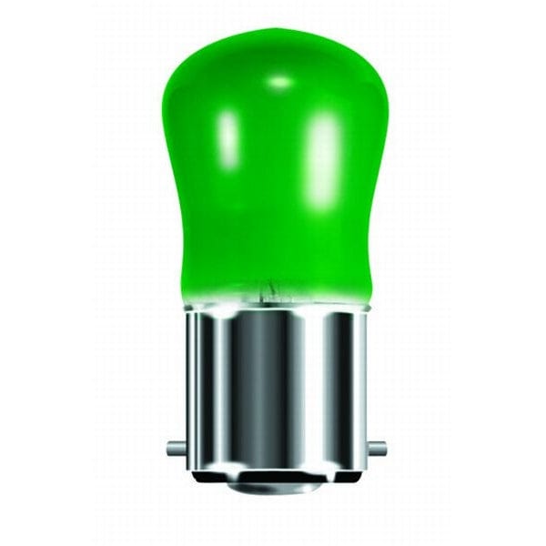 15W Colour Pygmy Bulb - Green - BC/B22 - BL02560, Image 1 of 1