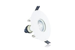 Integral Evofire IP65 Round white 70-100mm cutout Downlight with GU10 Holder - ILDLFR70D015, Image 1 of 1
