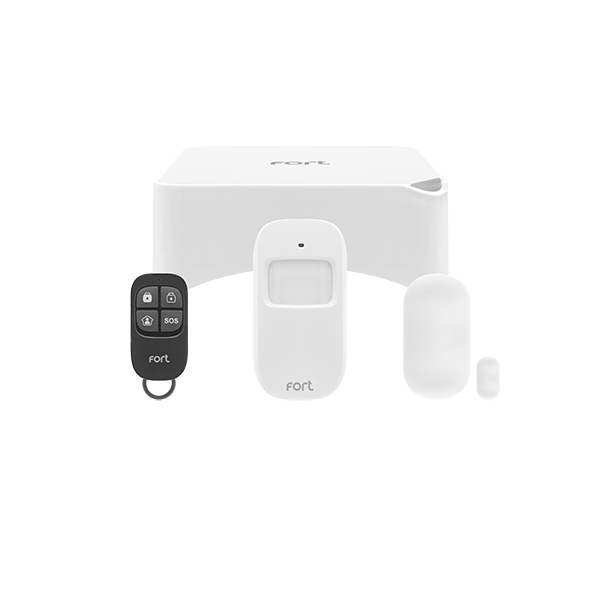 ESP Fort Smart Alarm Kit - 1 X Smart Hub, 1 X PIR, 1 X Door/Window Contact, 1 X Remote Control - ECSPK1, Image 1 of 1
