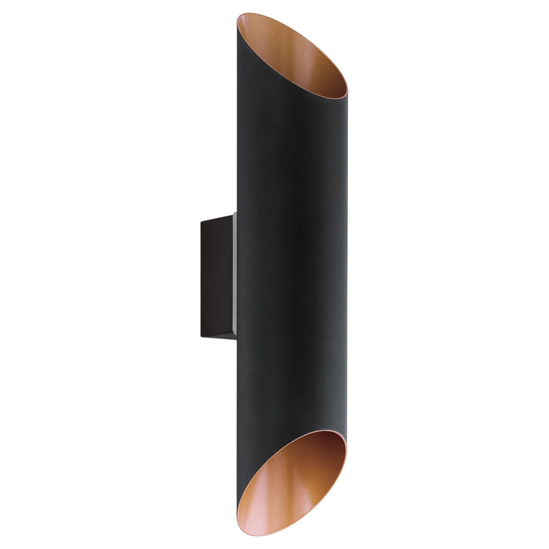 EGLO Agolada Black Copper Outdoor LED Wall Light 2x3.7W Warm White IP44 - 94804, Image 1 of 1