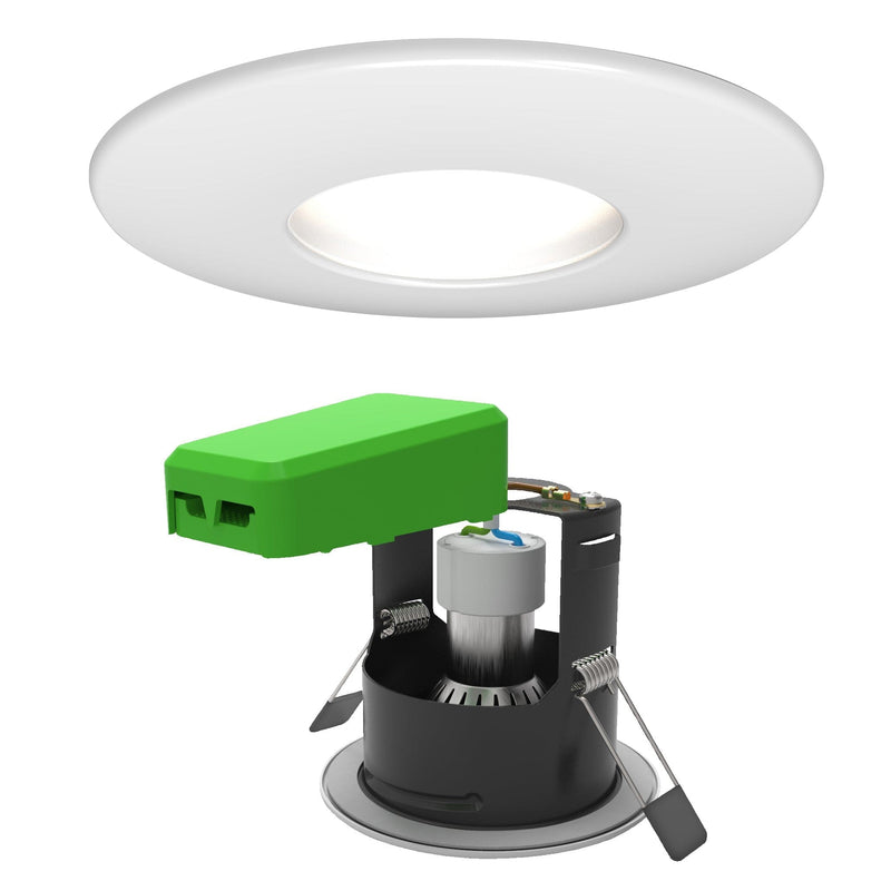 4Lite WiZ Connected SMART LED IP65 Fire Rated Downlight White WiFi & BLE - 4L1/2210, Image 1 of 1