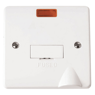 Click Scolmore Mode 13A 1 Gang Fused Spur With Neon Polar White - CMA053