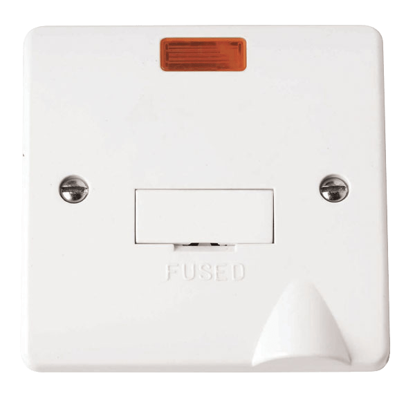 Click Scolmore Mode 13A 1 Gang Fused Spur With Neon Polar White - CMA053, Image 1 of 1