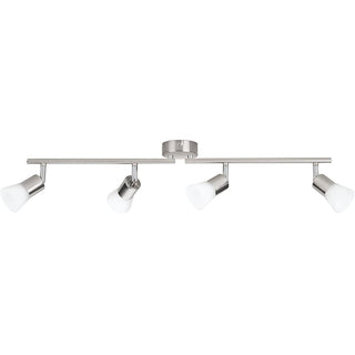 Philips Decagon 4.3W 4x LED Wall/Ceiling Spotlight Bar Nickel - Warm White - 50254170