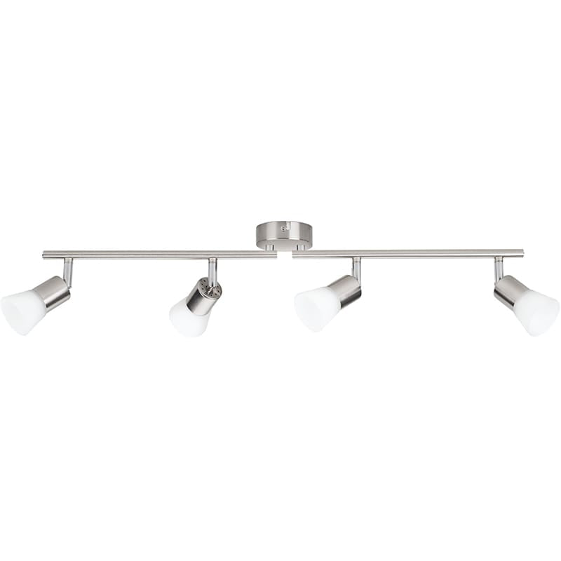Philips Decagon 4.3W 4x LED Wall/Ceiling Spotlight Bar Nickel - Warm White - 50254170, Image 1 of 1