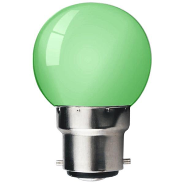 Kosnic 1W LED BC/B22 Golf Ball Green - KLED01GLF/B22-GREEN, Image 1 of 1