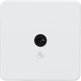Knightsbridge 230V 1G 1-way Touchless Switch - Matt White - SFTS1MW