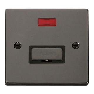 Click Scolmore Deco Ingot 13A Neon Fused Spur Unit - VPBN753BK