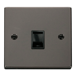 Click Scolmore Deco  1 Gang RJ11 Flush Socket - VPBN115BK