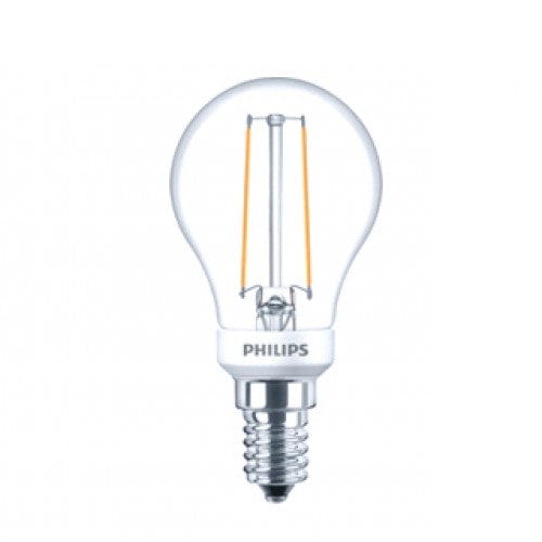 Philips 2.7W LEDluster E14 SES Golf Ball Very Warm White Dimmable - 70986300