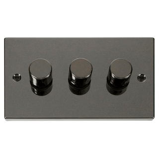 Click Scolmore Deco 3 Gang 2 Way Dimmer Swtiches - VPBN153