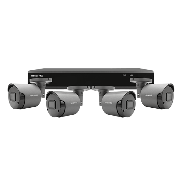 ESP Rekor 8 Channel 1080p HD 2TB CCTV System with 4 Bullet Cameras Grey - RHD8KB4G2TB, Image 1 of 1